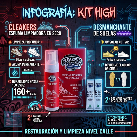 KIT HIGH — 2 CLEAKERS + 2 DESMANCHANTES