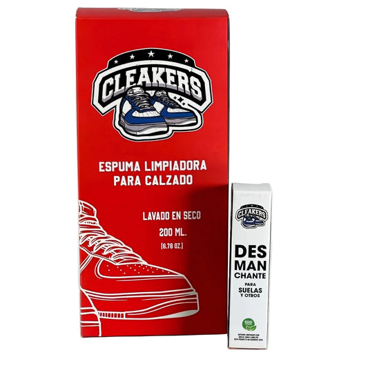 KIT LOW | Una unidad de Cleakers de 200 ML y una unidad de Desmanchante para suelas